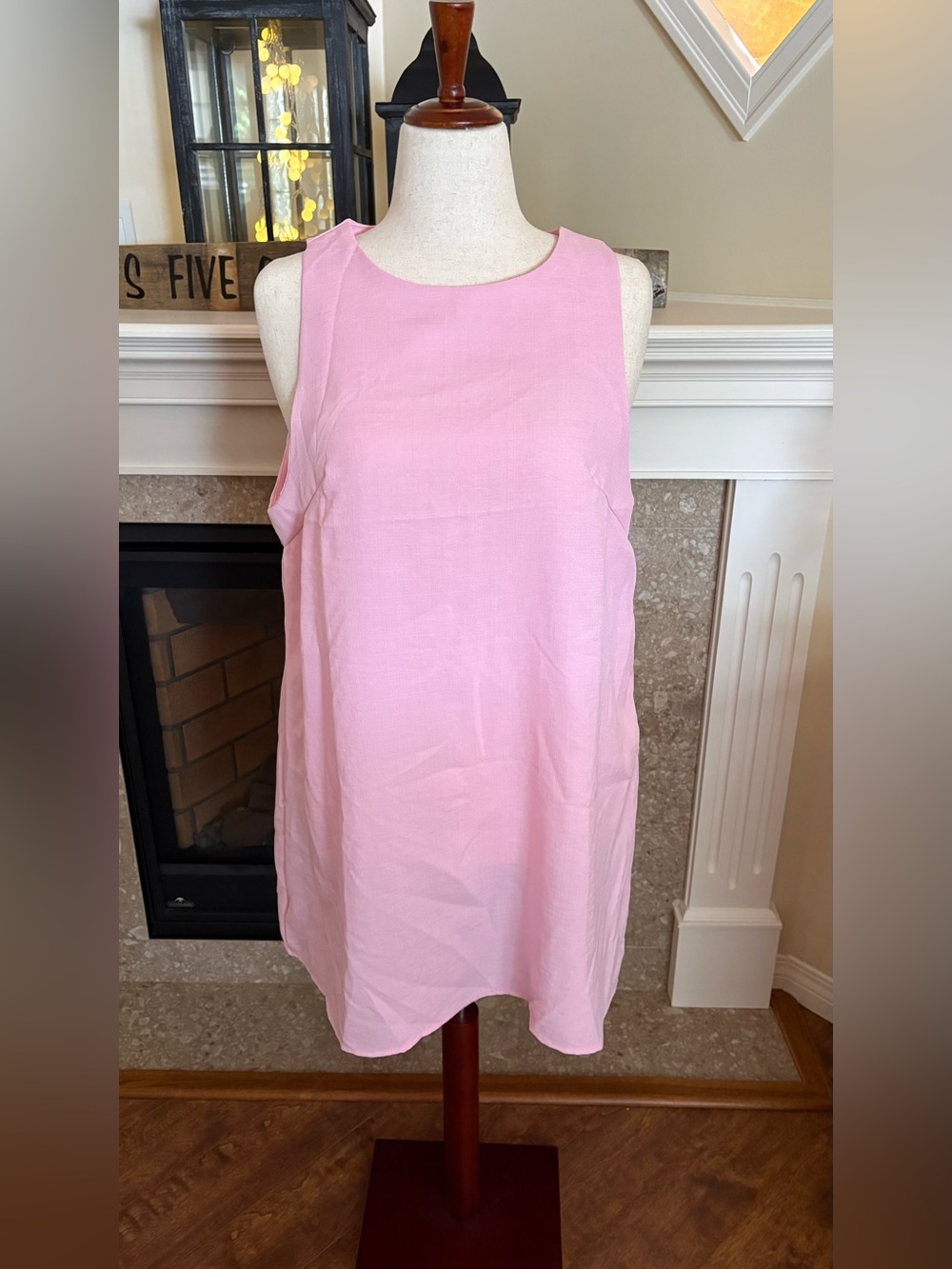 Light Pink Sleeveless Shift Dress. NWOT